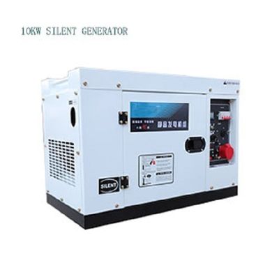Tipo de remolque Conjunto de generador portátil diesel de 10 kW con diseño silencioso y amplia aplicación