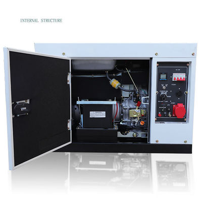 Tipo de remolque Conjunto de generador portátil diesel de 10 kW con diseño silencioso y amplia aplicación