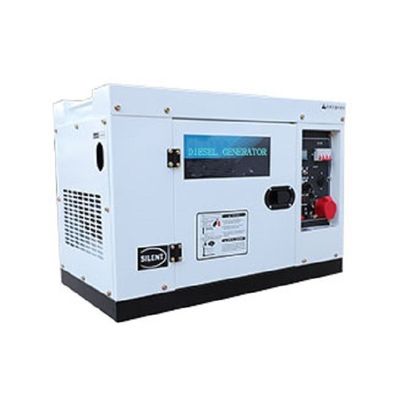 Generador portátil para tierra de doble voltaje diesel de 12 kW refrigerado por aire silencioso / de marco abierto