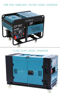 12kw/13kw/15kw/20kw Generador diesel silencioso pequeño para el hogar de voltaje nominal 220V/220V 380V
