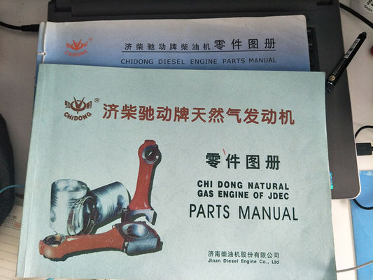 Gas natural 1000kw Jichai Jinan Generador de piezas para Fuente de gas Certificación CE