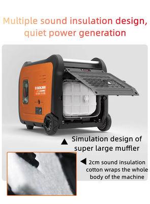 SE6500pro Generador doméstico de gasolina silencioso de 220 V estándar con funcionamiento silencioso