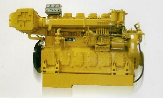 Motores marinos de 6 cilindros Jinan 6190 con estructura en línea y certificación SGS