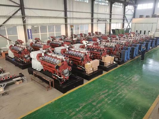 V Disposición del cilindro combustible diesel Jinan Jichai generador refrigerado por agua en competitivo