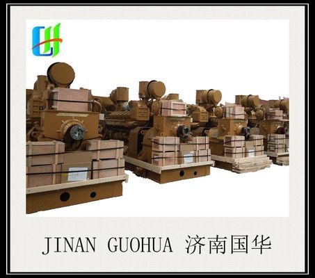 Tamaño del paquete 512.00cm * 204.00cm * 280.00cm Jichai 500kw G12V190zldt-2 Generador de gas natural