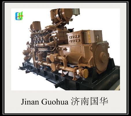 Tamaño del paquete 512.00cm * 204.00cm * 280.00cm Jichai 500kw G12V190zldt-2 Generador de gas natural
