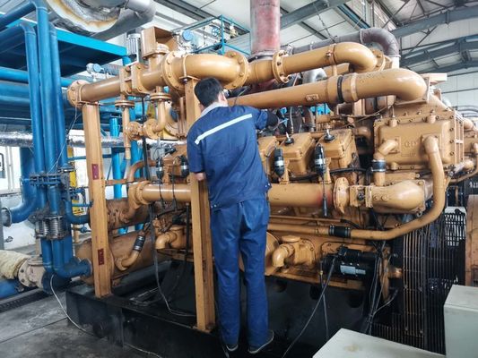 Conjunto de generadores de gas de 1 MW con disposición de cilindros de tipo V y tipo de salida de tres fases CA