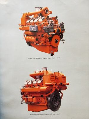 Motor de aluminio modelo Z12V190bd2 Generador modelo Ifc6502 500kw Generador diesel 100kg
